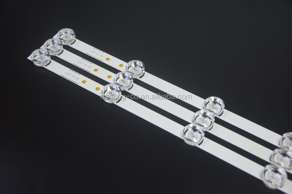 100% new TV backlight for LG 32''LB LGIT A-B original lens 6 leds 3strips per set, LG32LB LED TV backlight for TV repairing 