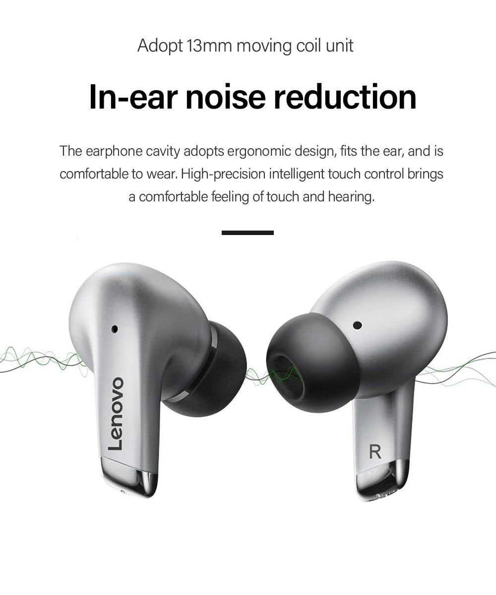 100% Original Lenovo LP5  Wireless Bluetooth Earbuds HiFi Music Earphone With Mic Headphones Sports Waterproof Headset 2021New 