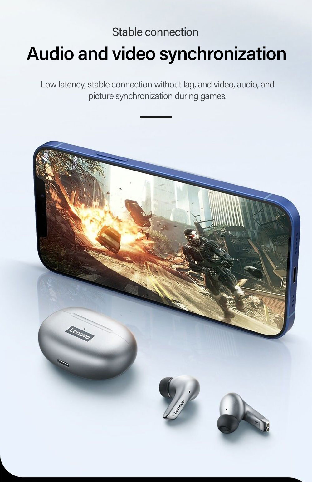 100% Original Lenovo LP5  Wireless Bluetooth Earbuds HiFi Music Earphone With Mic Headphones Sports Waterproof Headset 2021New 