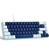 Portable 60% Mechanical Gaming Keyboard, MageGee MK-Box LED Backlit Compact 68 Keys Mini Wired Of...