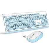 Wireless Keyboard Mouse Combo, MageGee V650 Quiet Full Size 2.4G Ultra-Thin Wireless Keyboard and...