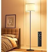 luckystyle LED Floor Lamp for Living Room,Dimmable Standing Lamps with Lampshade and LED Bulb,Cus...