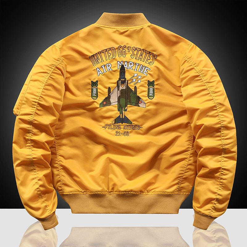 MA-1 American overalls pilot jacket Men's autumn and winter thickened Baseball uniform Trendy coat Men's military fan jacket Men 