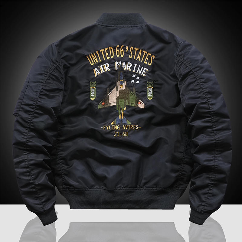 MA-1 American overalls pilot jacket Men's autumn and winter thickened Baseball uniform Trendy coat Men's military fan jacket Men 