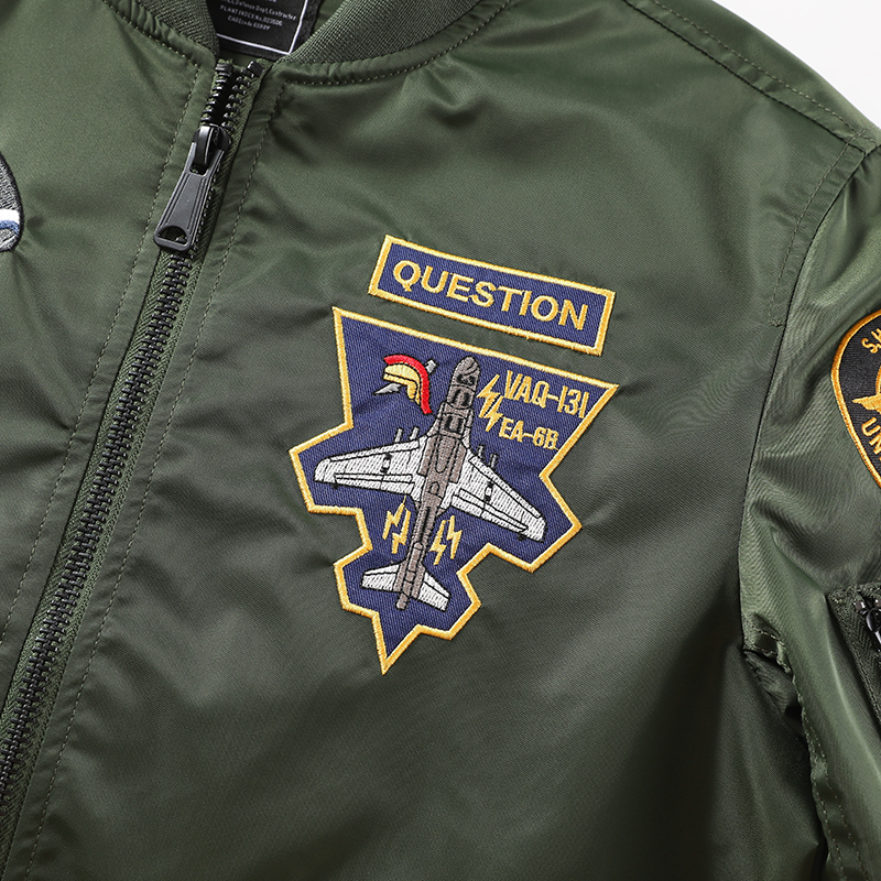 MA-1 American overalls pilot jacket Men's autumn and winter thickened Baseball uniform Trendy coat Men's military fan jacket Men 