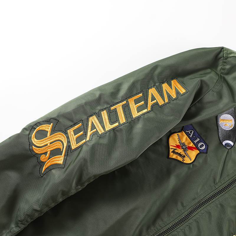 MA-1 American overalls pilot jacket Men's autumn and winter thickened Baseball uniform Trendy coat Men's military fan jacket Men 