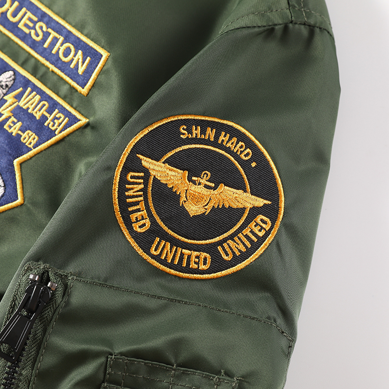 MA-1 American overalls pilot jacket Men's autumn and winter thickened Baseball uniform Trendy coat Men's military fan jacket Men 