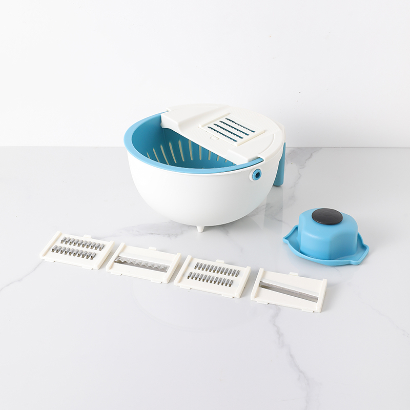 Hot selling Kitchen multi Kitchen Items Vegetable Chopper Slicer food chopper manual and Draining Basket Fruit Cutter 