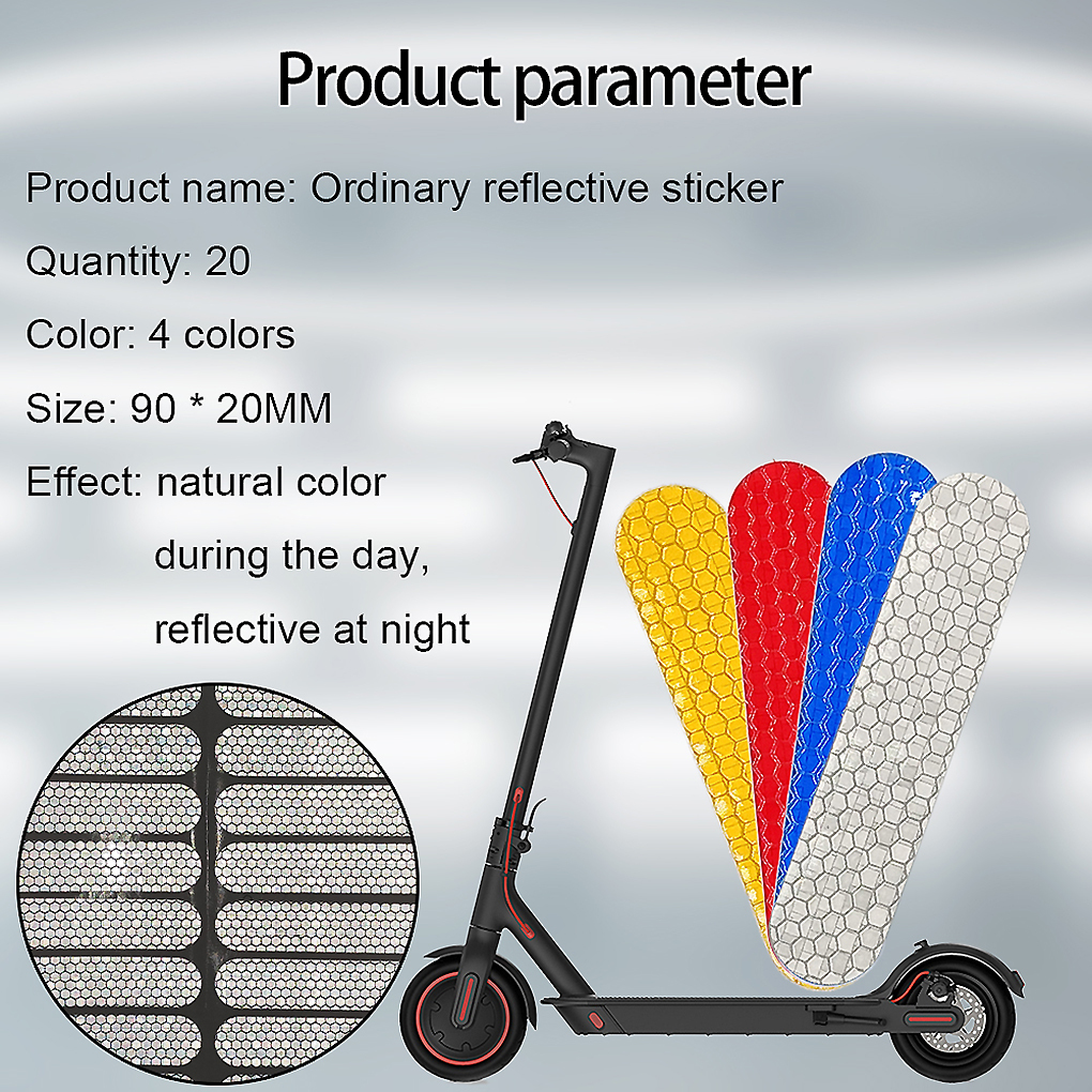 Night Safety Warning Sticker For Ninebot G30 Electric Scooter Reflective Stickers Body Wheel Hub Accessories For Xiaomi M365/Pro 