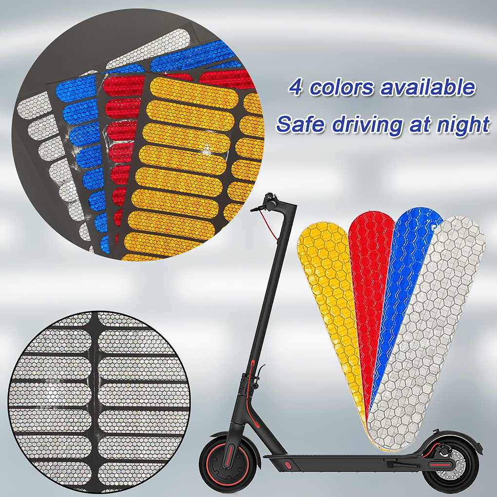 Night Safety Warning Sticker For Ninebot G30 Electric Scooter Reflective Stickers Body Wheel Hub Accessories For Xiaomi M365/Pro 