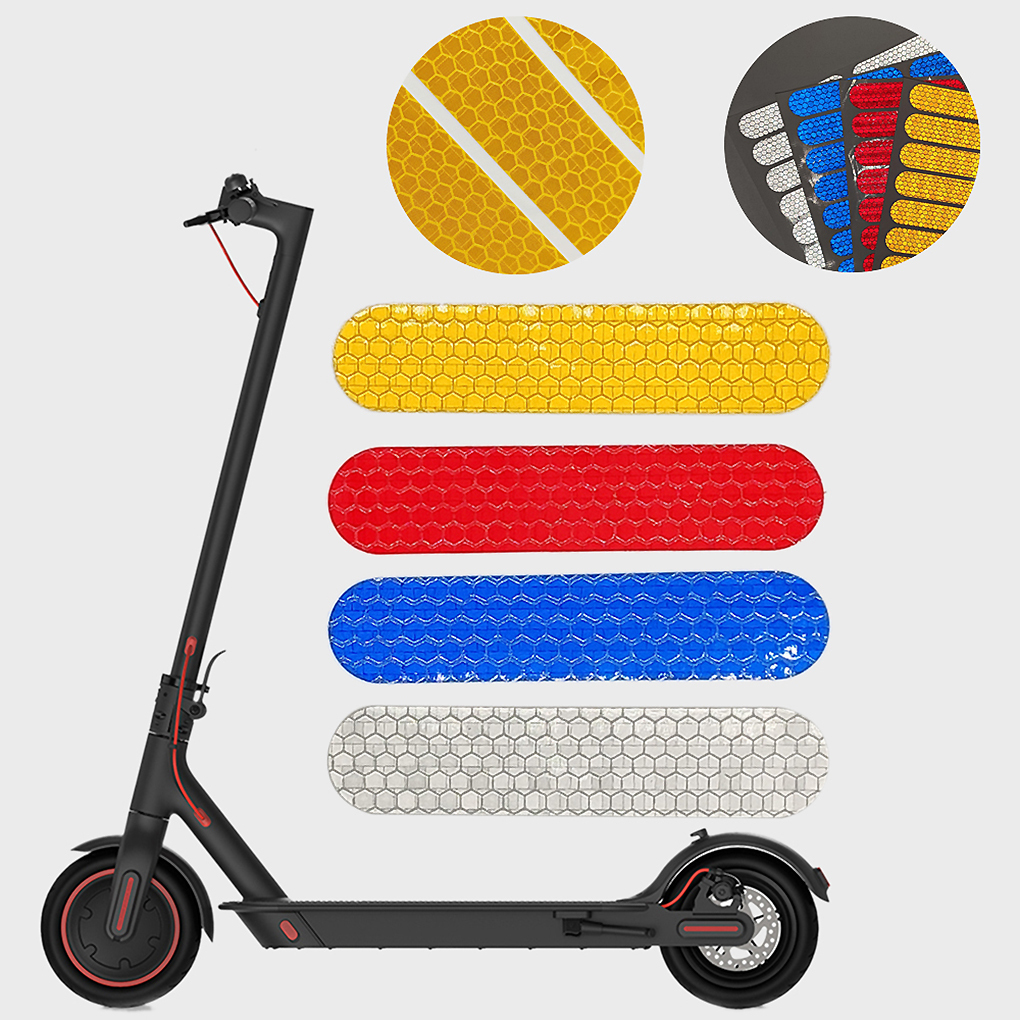 Night Safety Warning Sticker For Ninebot G30 Electric Scooter Reflective Stickers Body Wheel Hub Accessories For Xiaomi M365/Pro 