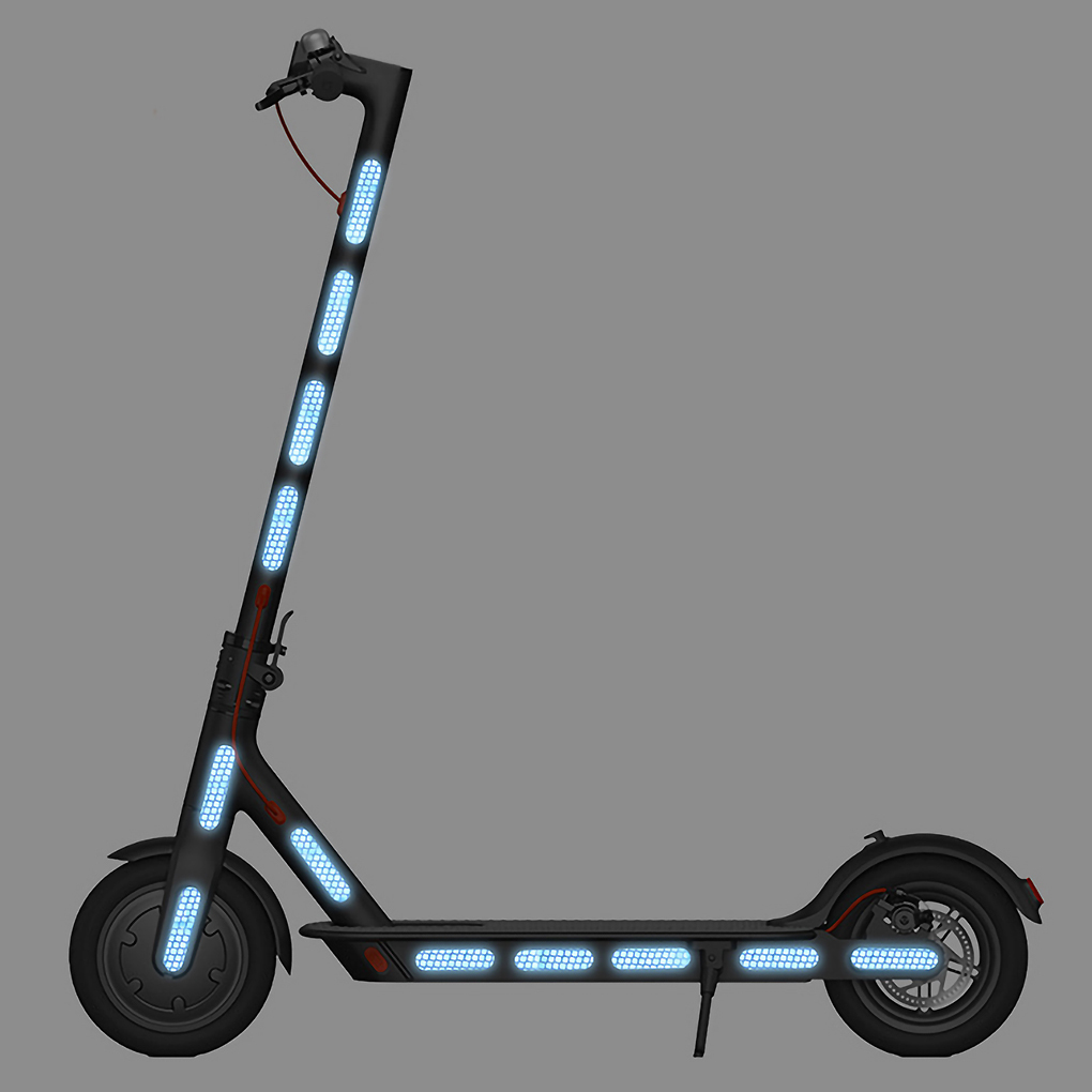 Night Safety Warning Sticker For Ninebot G30 Electric Scooter Reflective Stickers Body Wheel Hub Accessories For Xiaomi M365/Pro 