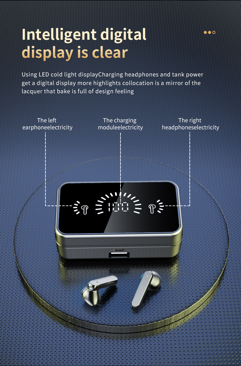 S20 TWS Fone Bluetooth 5.1 Wireless Headphones For Xiaomi HIFI Stereo Sound Waterproof Sports Earphones With Charging Box 