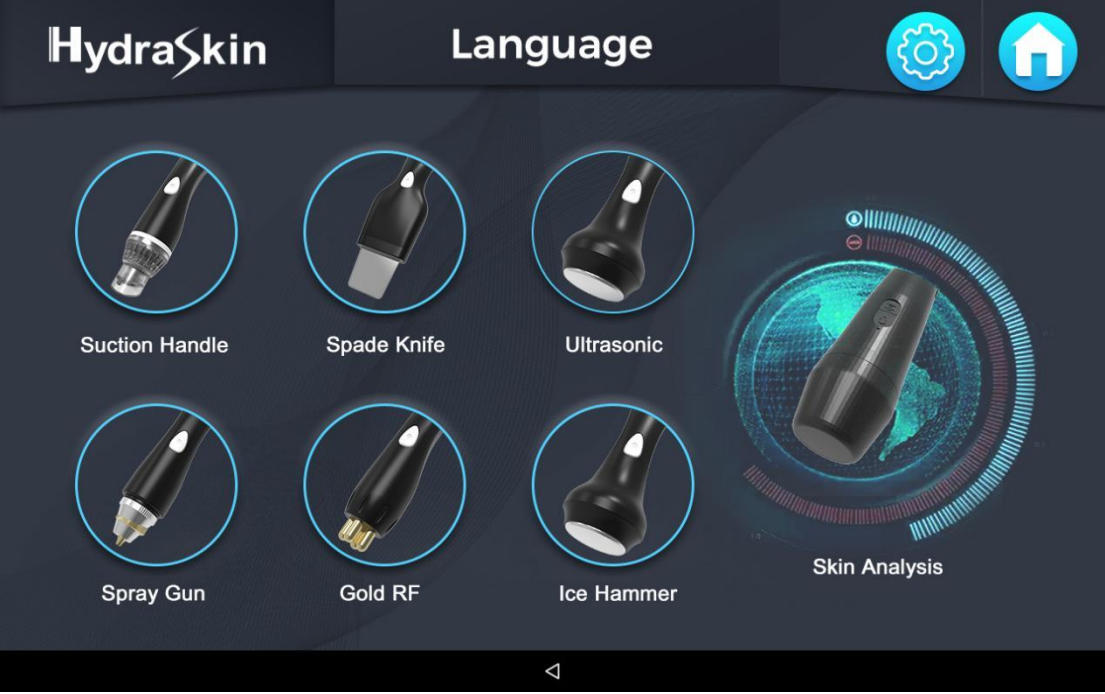 2024 New Smart Ice Black Deep cleaning 7in1 facial machine Dermabrasion machine with skin analysis handle 
