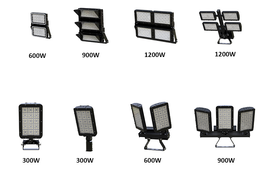 Low GR value anti-glare with shade Conventional/0-10V/DALI/Zigbee/PWM 400W LED high mast light for sport stadium lighting 