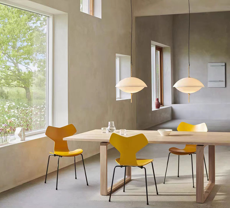 Nordic White Glass Pendant Lights Dining Room Bar Kitchen Lamp E27 Bulb Move Up And Down Dropshipping Art Deco 