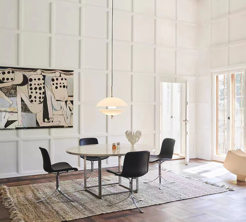 Nordic White Glass Pendant Lights Dining Room Bar Kitchen Lamp E27 Bulb Move Up And Down Dropshipping Art Deco 