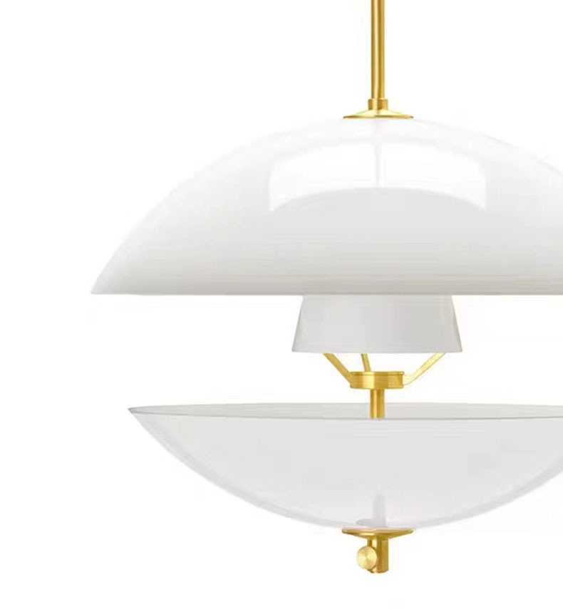 Nordic White Glass Pendant Lights Dining Room Bar Kitchen Lamp E27 Bulb Move Up And Down Dropshipping Art Deco 