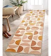 Lahome Boho Hallway Runner Rug - 2X 8 Washable Rug Runner Non-Slip Bathroom Runner Rugs with Rubb...