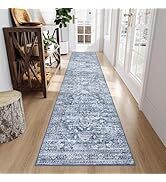 Lahome Oriental Kitchen Runner Rug-2.5X10 Washable Runner Rug Soft Ultra-Thin Bedroom Runner, Tra...