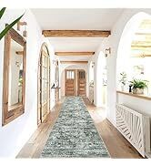 Lahome Oriental Washable Runner Rug-2.5X10 Kitchen Rug Runners Soft Bedroom Runner, Traditional H...