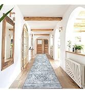 Lahome Oriental Kitchen Runner Rug-2.5X10 Washable Runner Rug Soft Ultra-Thin Bedroom Runner, Tra...
