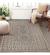 Lahome Mandala Easy Jute Rug - 3 x 5 Farmhouse Sisal Rugs for Bedroom Ultra-Thin Natural Rugs Non...