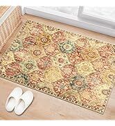 Lahome Moroccan Trellis Small Rug,2x3 Rugs for Entryway Non-Slip Washable Door Mat Indoor Entranc...