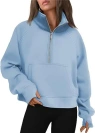 A Stand collar Light Blue