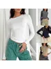 Women's Hoodies Stand Collar Cropped Pullover Half Zip Women Overzised Hoodie Thumb Hole Long Sleeve Clothes Solid Color Loose Fit Daily 