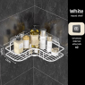 White (with 2 pcs self-adhesive hooks)