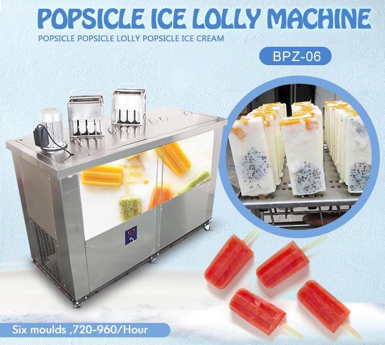 Kolice Commercial 2 mold sets ice popsicle machine, ice lolly making  machine, ice pop making machine, ice cream bar maker-including 2 molds set