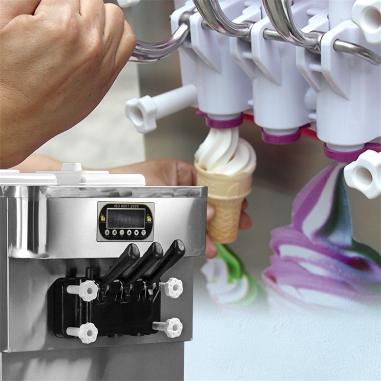 2+1 mixed flavors soft ice cream machine Gelato yogurt soft ice cream