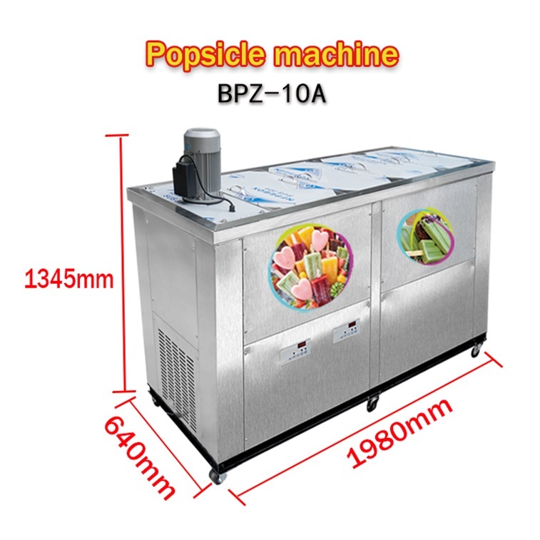 10 molds heavy duty ice popsicle machine ice lollipop machine ice lolly