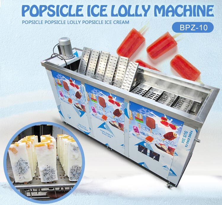 10 molds heavy duty ice popsicle machine ice lollipop machine ice lolly maker