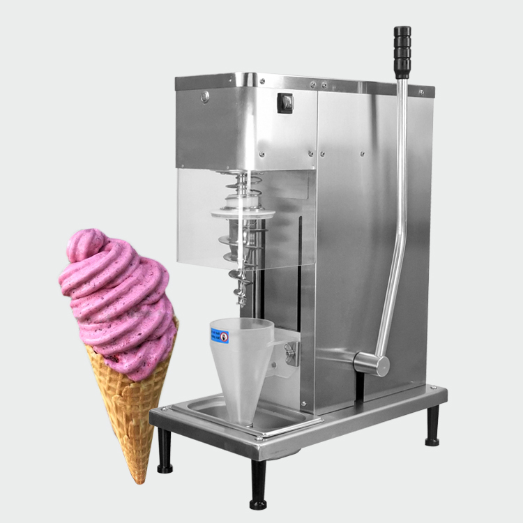 CE,DHL shipping,fruit ice cream mixing machine yogurt blender with free cone cup 