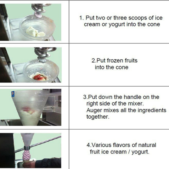 frozen yogurt blender yogurt ice cream mixing machine ice cream mixer