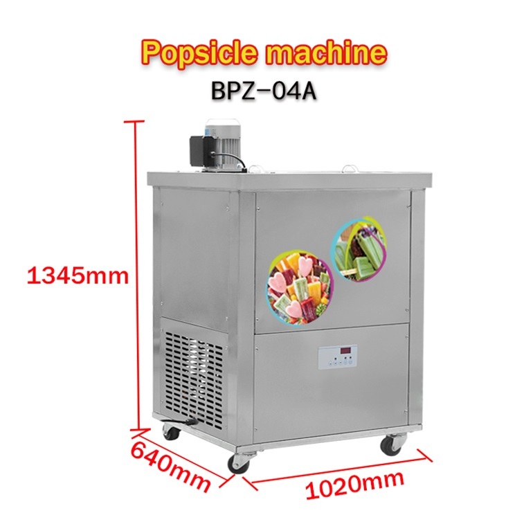 4 slim mold set ice popsicle machine,ice lollipop machine,ice pop machine