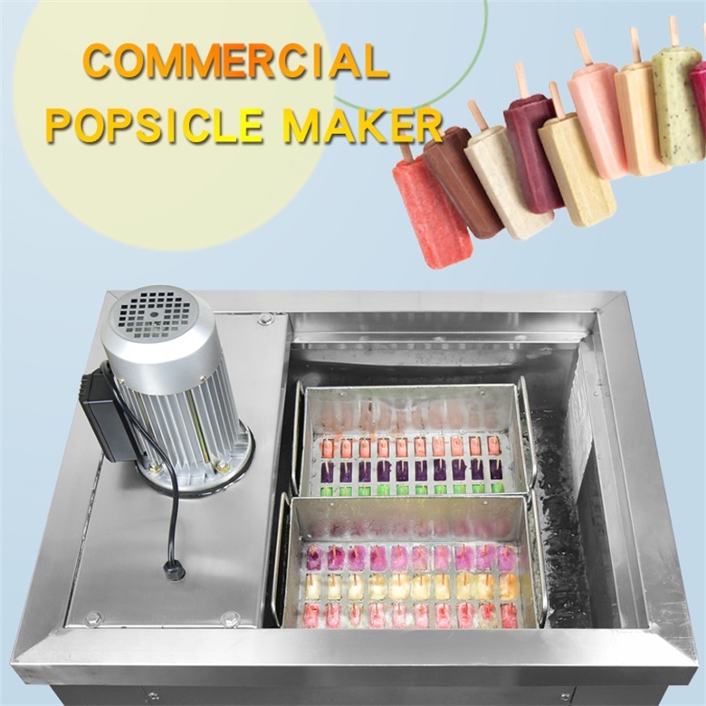 Kolice Commercial Ice Popsicle Machine,Ice Pops Machine,Ice Cream Bars  Machine-3 Slim Molds