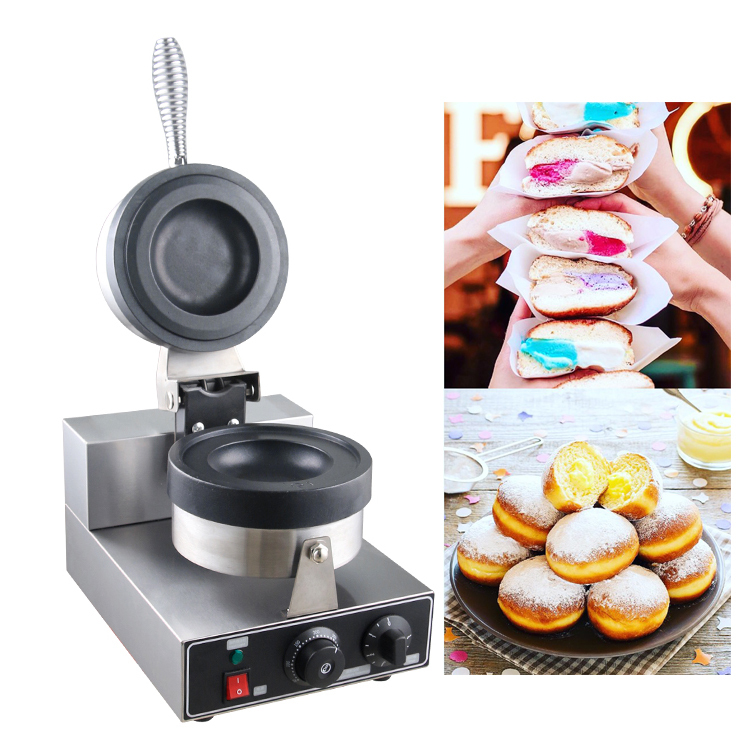 Commercial Donut Ice Cream Dessert Machine Italy Gelato Panini Press Ice Cream Sandwich Press Machine Ice Cream Panini Press Machine