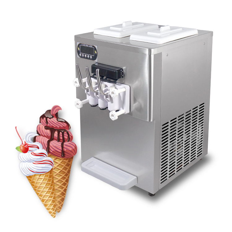 Kolice Desktop 2+1 mixed soft serve ice cream machine, gelato ice