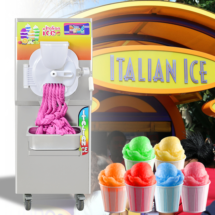 ETL Hard Ice Cream Machine Gelato Ice Cream Making Machine Italian Water Ice maker-Italy Designed Extra Strong Door 9-11 Gal per Hour