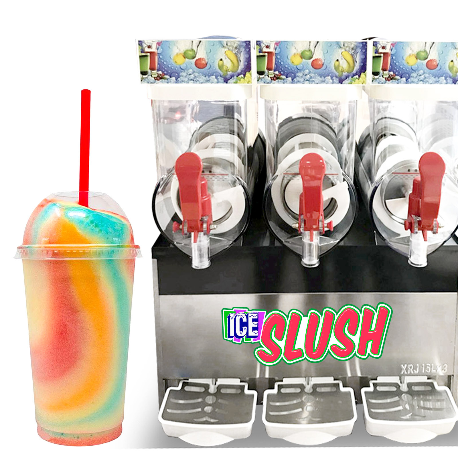 Details about   Kolice 1x15L Tank Ice Slush Machine Frozen Slushie Margarita Machine 