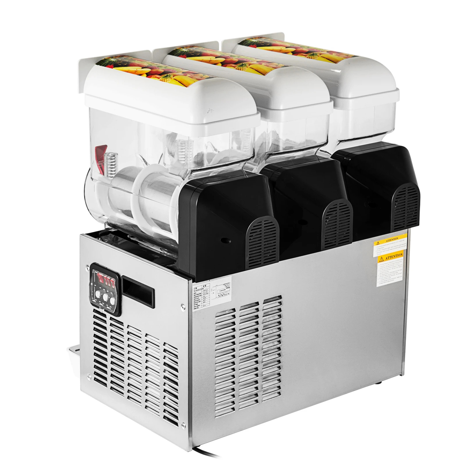 3*15L tanks frozen drinks equipment margarita ice slush making machine