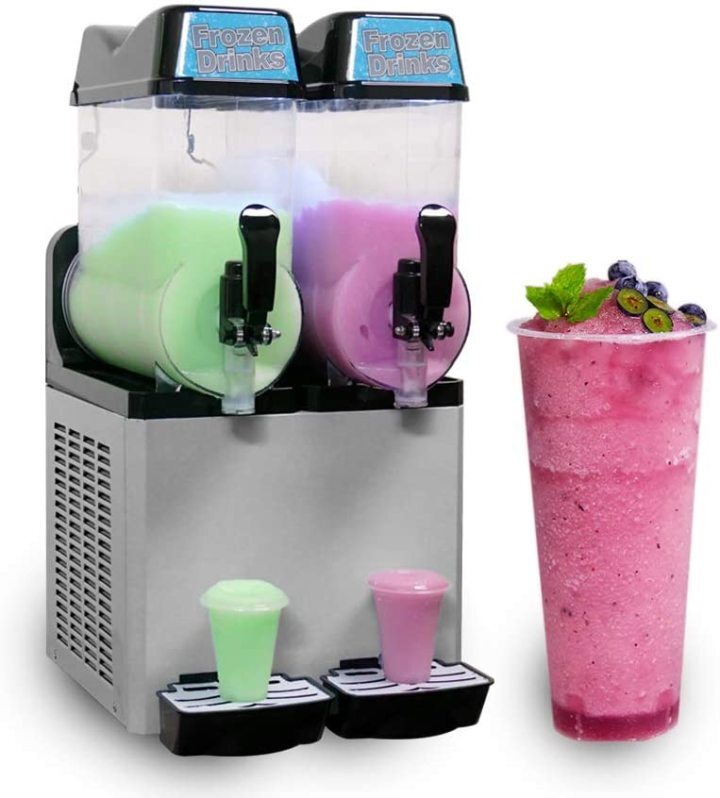 frozen drinks machine 2*15L margarita cooling slush machine