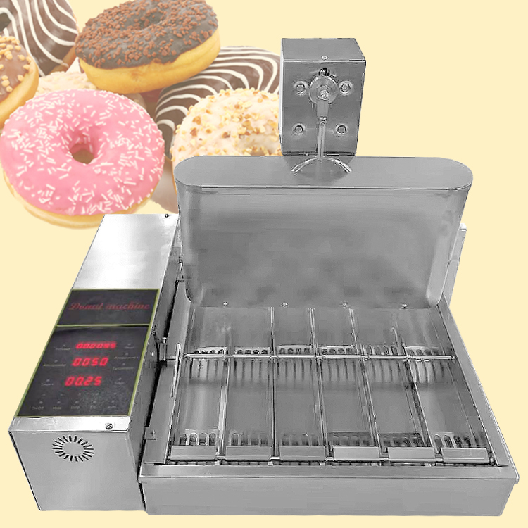 VEVOR Donut Fryer 3000-Watt Manual Commercial Mini Donut Maker 9 L Capacity Hopper Donut Fryer 3-Donut Moulds Donut Machine