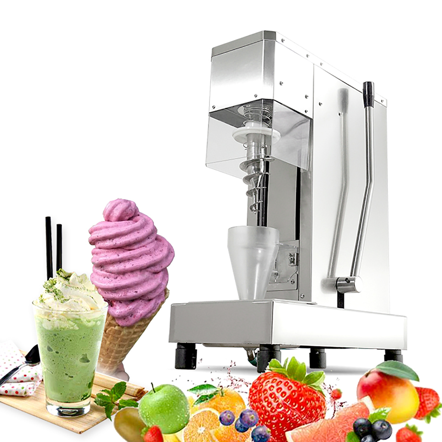 Fruit Frozen Yogurt Blending Machine Yogurt Ice Cream Mixer Machine Gelato  w/Cup