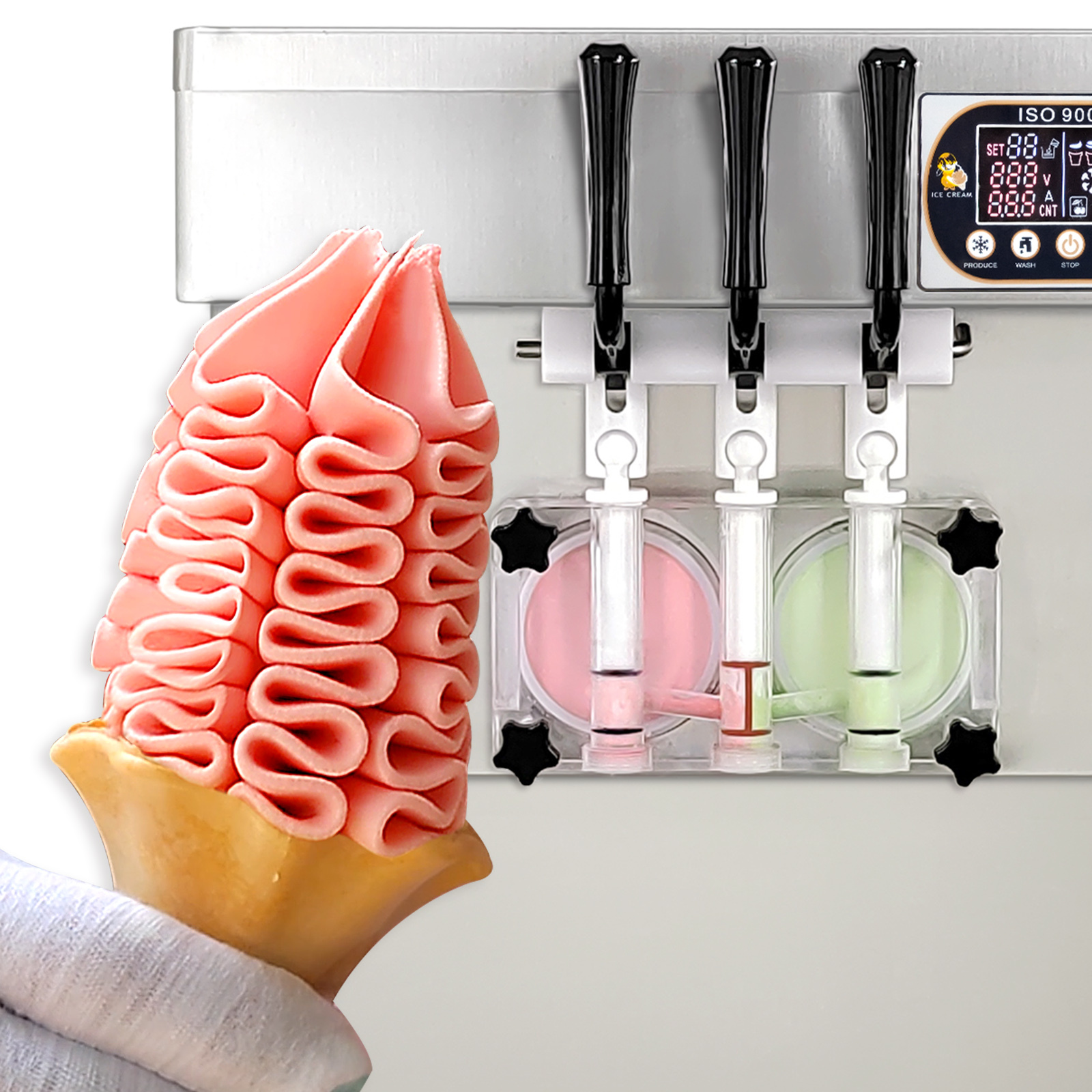 refrigerated ice cream maker