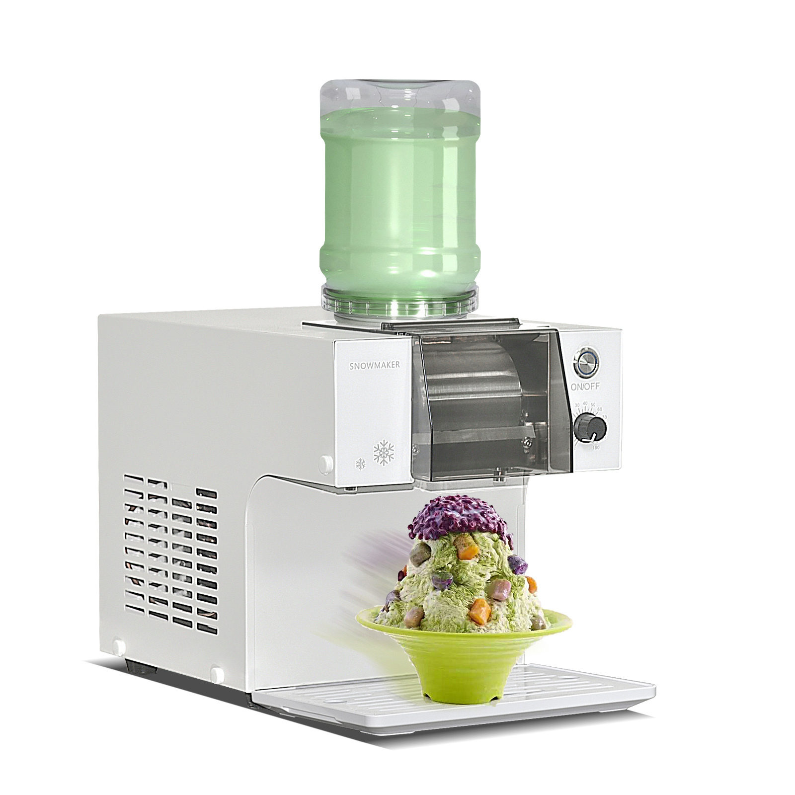 Kolice Automatically Electric Ice Shaving Machine Snow Flake Maker