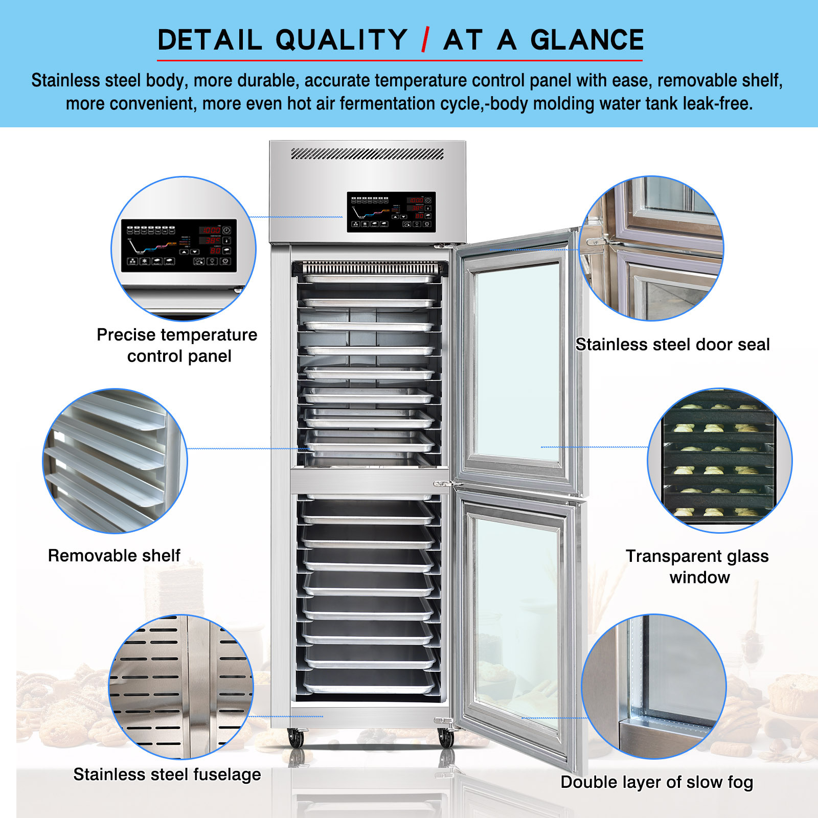Commercial Automatic Bakery Dough Proofer, Bread/Dough Baking Proofer ...